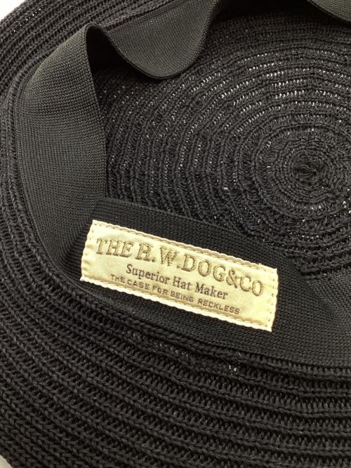 THE H.W.DOG&CO.（エイチダブリュードッグアンドコー）THE H.W.DOG&CO. (エイチダブリュードッグアンドコー) ベレー帽 ブラック サイズ:ONEの古着・服飾アイテム