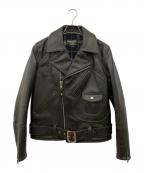 SCHOTT BROS.ショット）の古着「629US ディーポケット ライダースジャケット」｜ブラウン
