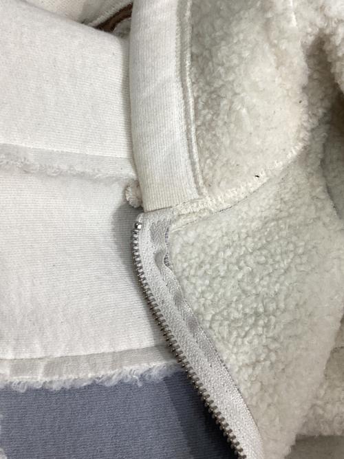 SUPREME（シュプリーム）SUPREME (シュプリーム) Faux Shearling Zip Up Sweatshirt / フェイクシアリングジップアップスウェットシャツシアリングジップアップスウェットシャツ ブルー×ホワイト サイズ:Lの古着・服飾アイテム