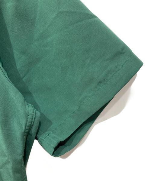Schott（ショット）Schott (ショット) ローズ刺繍オープンカラーシャツ グリーン サイズ:Mの古着・服飾アイテム