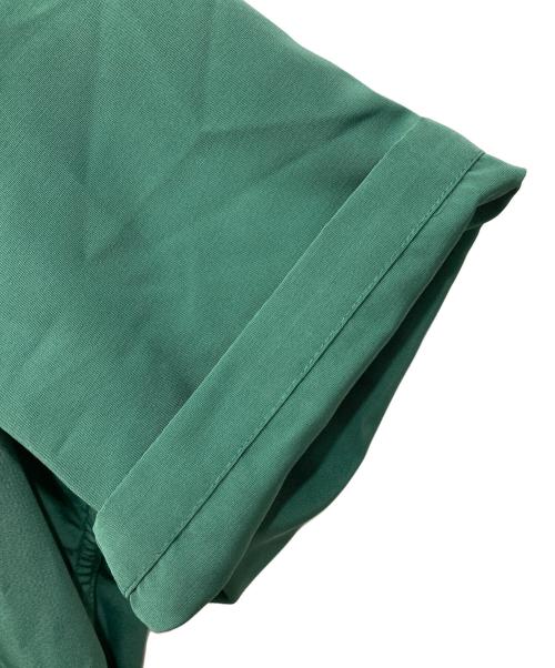 Schott（ショット）Schott (ショット) ローズ刺繍オープンカラーシャツ グリーン サイズ:Mの古着・服飾アイテム