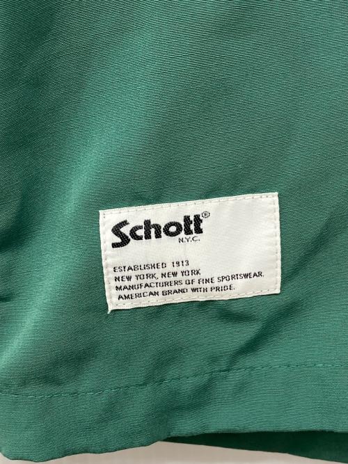 Schott（ショット）Schott (ショット) ローズ刺繍オープンカラーシャツ グリーン サイズ:Mの古着・服飾アイテム