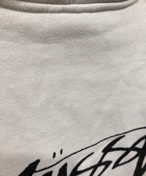stussy（ステューシー）stussy (ステューシー) ロゴプルオーバーパーカー グレー サイズ:Mの古着・服飾アイテム