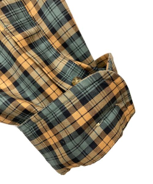 BROOKS BROTHERS（ブルックスブラザーズ）BROOKS BROTHERS (ブルックスブラザーズ) ボタンダウンシャツ ベージュ×グリーン サイズ:Lの古着・服飾アイテム