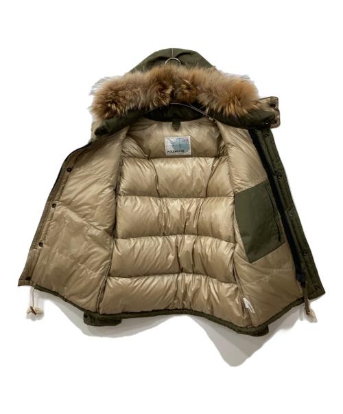 POLEWARDS（ポールワーズ）POLEWARDS (ポールワーズ) ダウンジャケット カーキ サイズ:Mの古着・服飾アイテム