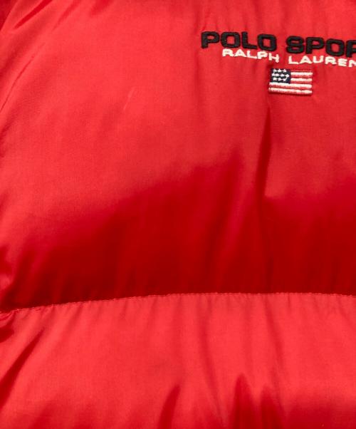 POLO SPORT（ポロスポーツ）POLO SPORT (ポロスポーツ) 90’s ダウンジャケット レッド サイズ:XLの古着・服飾アイテム