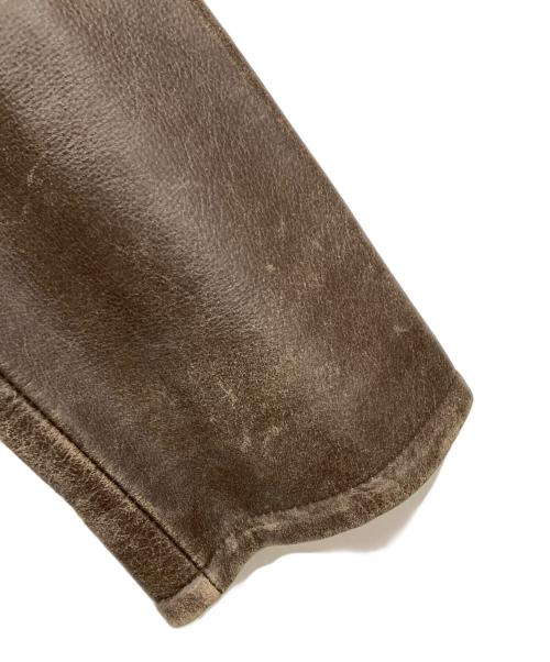 GUESS（ゲス）GUESS (ゲス) レザートレンチコート ブラウン サイズ:Sの古着・服飾アイテム