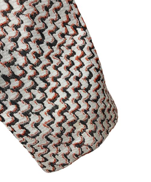 EMPORIO ARMANI（エンポリオアルマーニ）EMPORIO ARMANI (エンポリオアルマーニ) 3Bジャケット レッド×ホワイト サイズ:40の古着・服飾アイテム