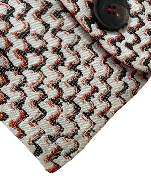 EMPORIO ARMANI（エンポリオアルマーニ）EMPORIO ARMANI (エンポリオアルマーニ) 3Bジャケット レッド×ホワイト サイズ:40の古着・服飾アイテム