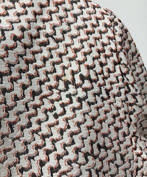 EMPORIO ARMANI（エンポリオアルマーニ）EMPORIO ARMANI (エンポリオアルマーニ) 3Bジャケット レッド×ホワイト サイズ:40の古着・服飾アイテム