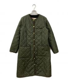 Traditional Weatherwear（トラディショナルウェザーウェア）の古着「ARKLEY LONG(アークリー ロング) キルティングコート」｜カーキ