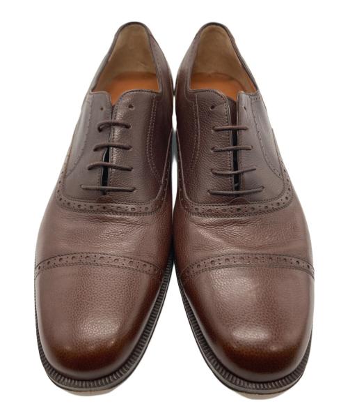 Salvatore Ferragamo（サルヴァトーレ フェラガモ）Salvatore Ferragamo (サルヴァトーレ フェラガモ) ストレートチップシューズ ブラウン サイズ:9の古着・服飾アイテム