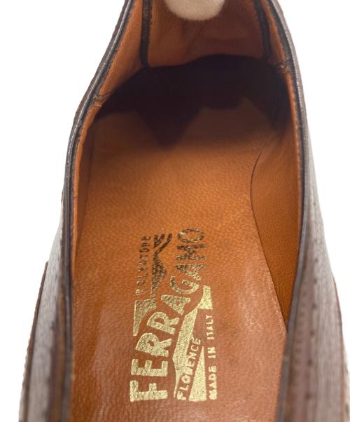 Salvatore Ferragamo（サルヴァトーレ フェラガモ）Salvatore Ferragamo (サルヴァトーレ フェラガモ) ストレートチップシューズ ブラウン サイズ:9の古着・服飾アイテム