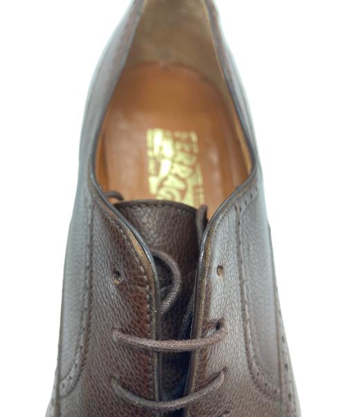Salvatore Ferragamo（サルヴァトーレ フェラガモ）Salvatore Ferragamo (サルヴァトーレ フェラガモ) ストレートチップシューズ ブラウン サイズ:9の古着・服飾アイテム