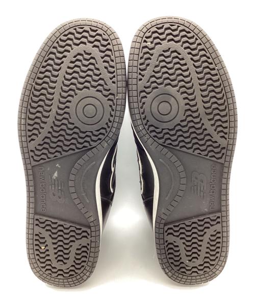 NEW BALANCE（ニューバランス）NEW BALANCE (ニューバランス) レザーハイカットスニーカー ブラック サイズ:27ｃｍの古着・服飾アイテム