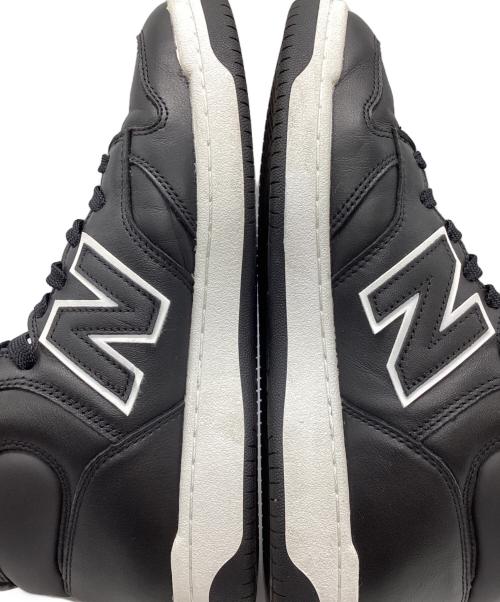 NEW BALANCE（ニューバランス）NEW BALANCE (ニューバランス) レザーハイカットスニーカー ブラック サイズ:27ｃｍの古着・服飾アイテム