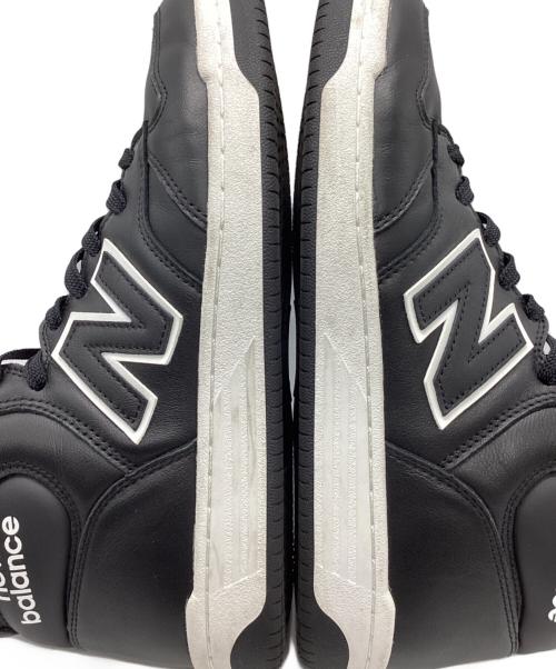 NEW BALANCE（ニューバランス）NEW BALANCE (ニューバランス) レザーハイカットスニーカー ブラック サイズ:27ｃｍの古着・服飾アイテム