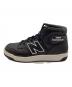 NEW BALANCE (ニューバランス) レザーハイカットスニーカー ブラック サイズ:27ｃｍ：10000円
