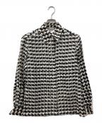 MaxMaraマックスマーラ）の古着「シルクブラウス」｜ブラック×アイボリー