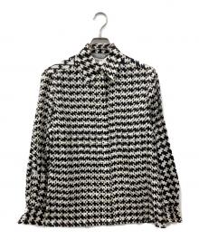 MaxMara（マックスマーラ）の古着「シルクブラウス」｜ブラック×アイボリー