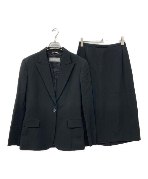 MaxMara（マックスマーラ）MaxMara (マックスマーラ) スカートスーツ ブラック サイズ:44の古着・服飾アイテム
