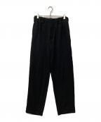Yohji Yamamoto pour hommeヨウジヤマモト プールオム）の古着「リネンパンツ」｜ブラック