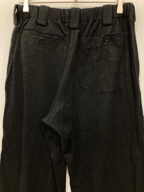 Yohji Yamamoto pour homme（ヨウジヤマモト プールオム）Yohji Yamamoto pour homme (ヨウジヤマモト プールオム) リネンパンツ ブラック サイズ:3の古着・服飾アイテム
