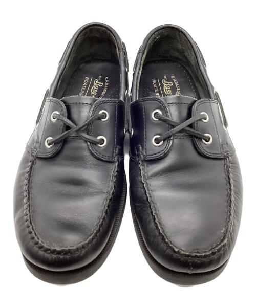 G.H.BASS&CO.（ジー・エイチ・バス・コー）G.H.BASS&CO. (ジー・エイチ・バス・コー) デッキシューズ ブラック サイズ:41の古着・服飾アイテム