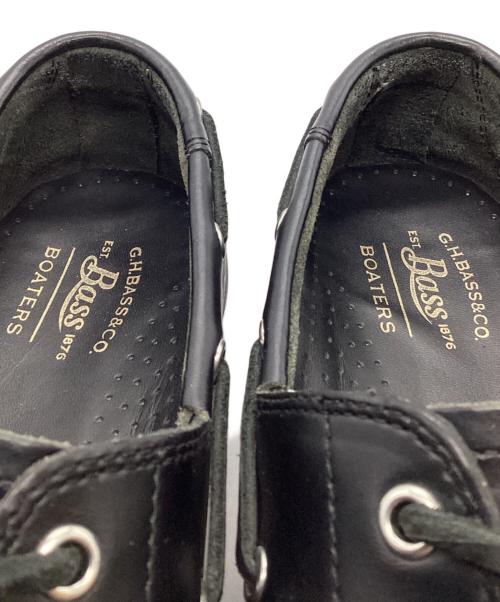 G.H.BASS&CO.（ジー・エイチ・バス・コー）G.H.BASS&CO. (ジー・エイチ・バス・コー) デッキシューズ ブラック サイズ:41の古着・服飾アイテム
