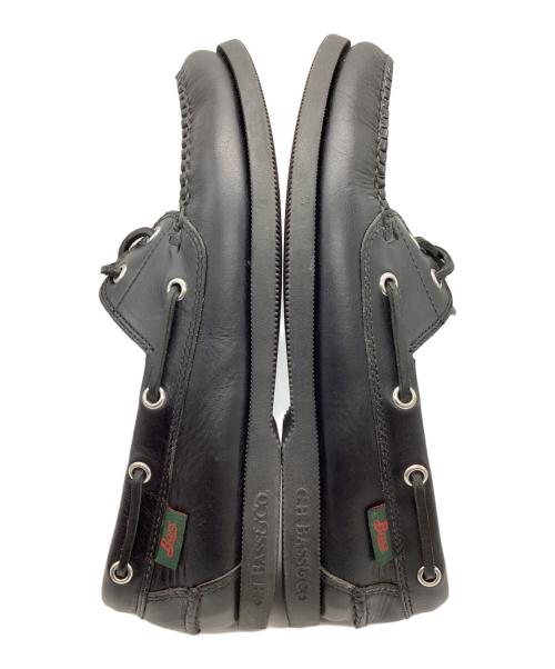 G.H.BASS&CO.（ジー・エイチ・バス・コー）G.H.BASS&CO. (ジー・エイチ・バス・コー) デッキシューズ ブラック サイズ:41の古着・服飾アイテム