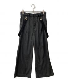 JOURNAL STANDARD relume（ジャーナルスタンダード レリューム）の古着「サスペンダーワイドパンツ」｜グレー