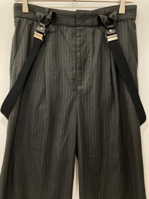 JOURNAL STANDARD relume（ジャーナルスタンダード レリューム）JOURNAL STANDARD relume (ジャーナルスタンダード レリューム) サスペンダーワイドパンツ グレー サイズ:36の古着・服飾アイテム