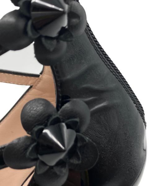 FENDI（フェンディ）FENDI (フェンディ) フラワーアップリケパンプス ブラック サイズ:38の古着・服飾アイテム