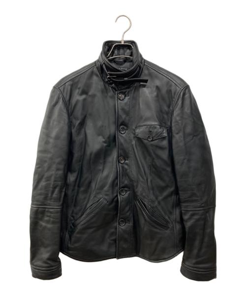 theory（セオリー）theory (セオリー) レザージャケット ブラック サイズ:38の古着・服飾アイテム
