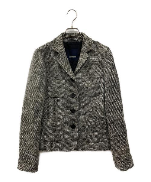 'S Max Mara（エスマックスマーラ）'S Max Mara (エスマックスマーラ) ウールテーラードジャケット グレー サイズ:40の古着・服飾アイテム