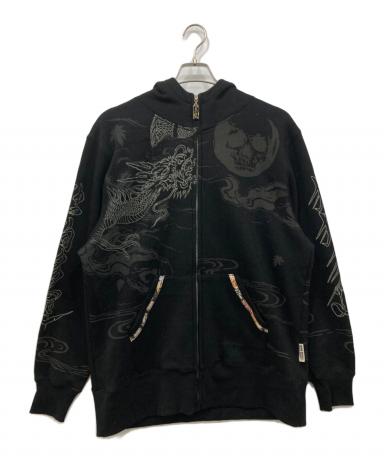 中古・古着通販】DOG TOWN (ドッグ タウン) ジップパーカー ブラック