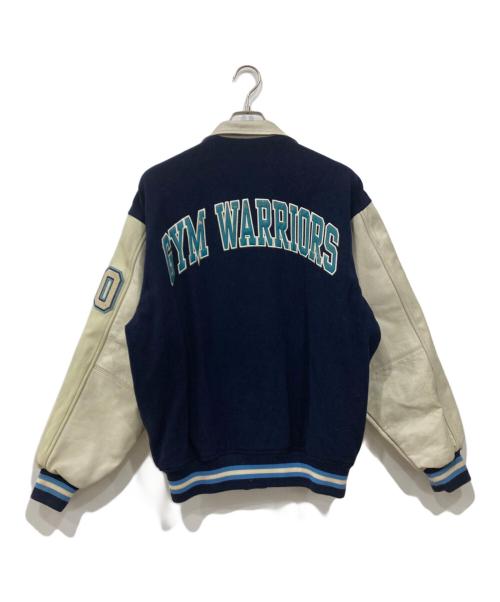 CLUB GALLERY（クラブ ギャラリー）CLUB GALLERY (クラブ ギャラリー) レザー切替ジャケット ネイビー サイズ:LLの古着・服飾アイテム