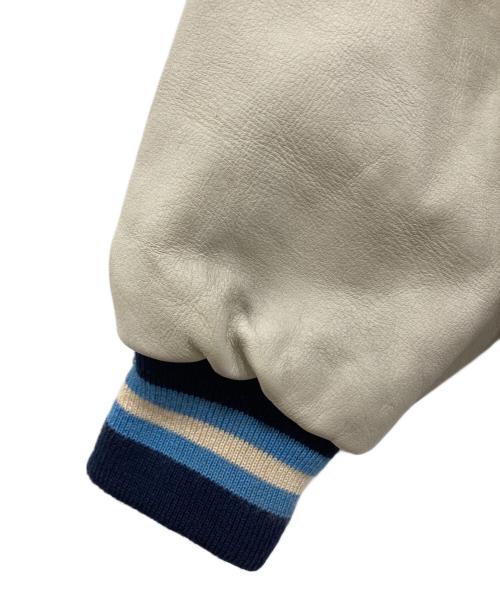 CLUB GALLERY（クラブ ギャラリー）CLUB GALLERY (クラブ ギャラリー) レザー切替ジャケット ネイビー サイズ:LLの古着・服飾アイテム