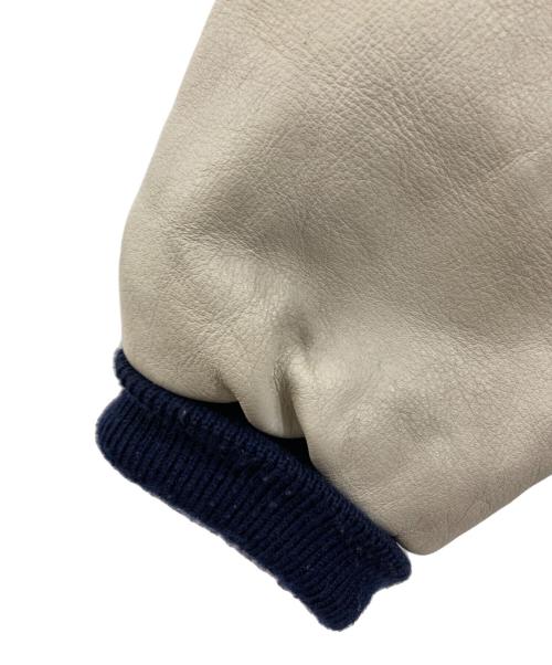 CLUB GALLERY（クラブ ギャラリー）CLUB GALLERY (クラブ ギャラリー) レザー切替ジャケット ネイビー サイズ:LLの古着・服飾アイテム