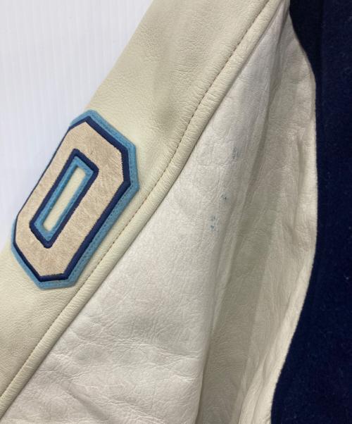 CLUB GALLERY（クラブ ギャラリー）CLUB GALLERY (クラブ ギャラリー) レザー切替ジャケット ネイビー サイズ:LLの古着・服飾アイテム