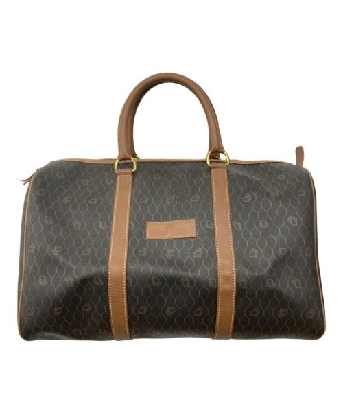 Christian Dior（クリスチャン ディオール）Christian Dior (クリスチャン ディオール) ハニカム柄ボストンバッグ ブラウンの古着・服飾アイテム