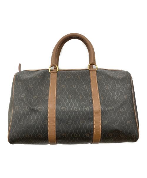 Christian Dior（クリスチャン ディオール）Christian Dior (クリスチャン ディオール) ハニカム柄ボストンバッグ ブラウンの古着・服飾アイテム