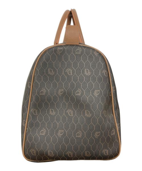 Christian Dior（クリスチャン ディオール）Christian Dior (クリスチャン ディオール) ハニカム柄ボストンバッグ ブラウンの古着・服飾アイテム