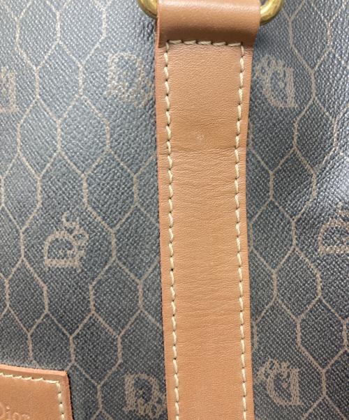 Christian Dior（クリスチャン ディオール）Christian Dior (クリスチャン ディオール) ハニカム柄ボストンバッグ ブラウンの古着・服飾アイテム