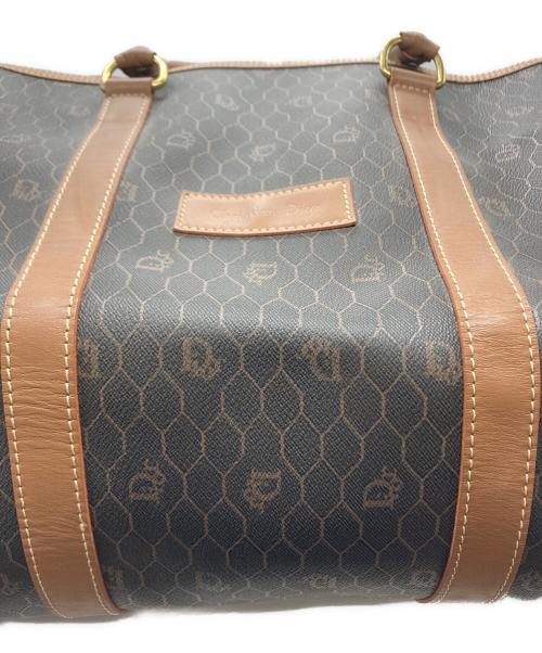 Christian Dior（クリスチャン ディオール）Christian Dior (クリスチャン ディオール) ハニカム柄ボストンバッグ ブラウンの古着・服飾アイテム