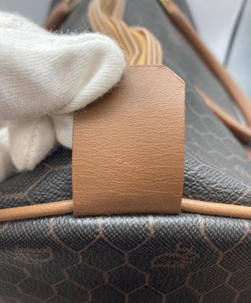 Christian Dior（クリスチャン ディオール）Christian Dior (クリスチャン ディオール) ハニカム柄ボストンバッグ ブラウンの古着・服飾アイテム