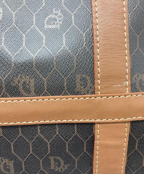 Christian Dior（クリスチャン ディオール）Christian Dior (クリスチャン ディオール) ハニカム柄ボストンバッグ ブラウンの古着・服飾アイテム