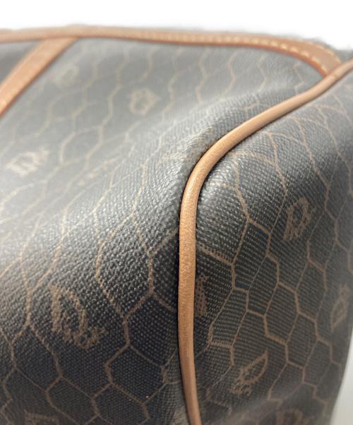 Christian Dior（クリスチャン ディオール）Christian Dior (クリスチャン ディオール) ハニカム柄ボストンバッグ ブラウンの古着・服飾アイテム