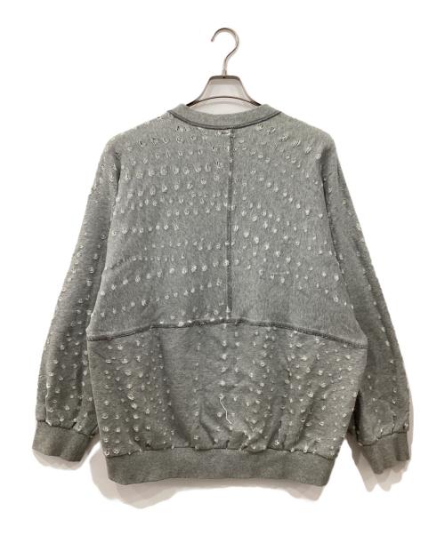 SHINYA KOZUKA（シンヤコズカ）SHINYA KOZUKA (シンヤコズカ) ホールデザインスウェット グレー サイズ:Mの古着・服飾アイテム
