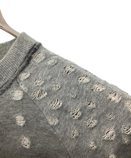 SHINYA KOZUKA（シンヤコズカ）SHINYA KOZUKA (シンヤコズカ) ホールデザインスウェット グレー サイズ:Mの古着・服飾アイテム